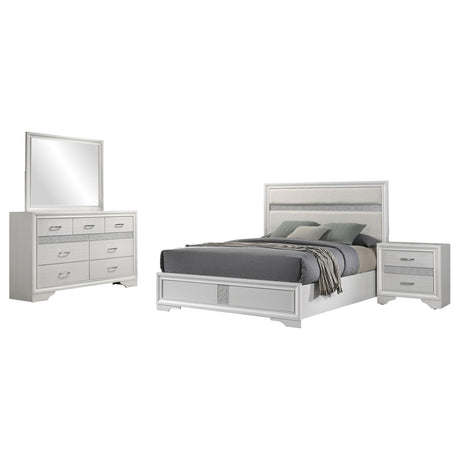 Miranda White 4-Piece California King Bedroom Set from Coaster - Luna Furniture