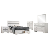 Miranda White 5-Piece Full Storage Bedroom Set from Coaster - Luna Furniture