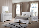 Miranda White 4-Piece California King Platform Storage Bedroom Set from Coaster - Luna Furniture
