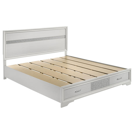 Miranda White 4-Piece California King Platform Storage Bedroom Set from Coaster - Luna Furniture