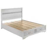 Miranda White Queen 2-Drawer Storage Bed from Coaster - Luna Furniture