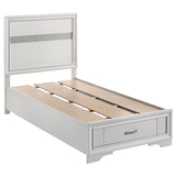 Miranda White Twin Storage Bed from Coaster - Luna Furniture
