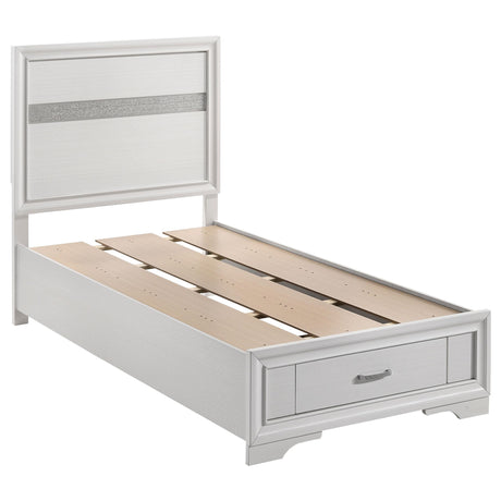 Miranda White Twin Storage Bed from Coaster - Luna Furniture
