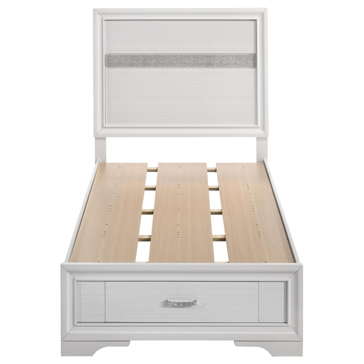 Miranda White Twin Storage Bed from Coaster - Luna Furniture