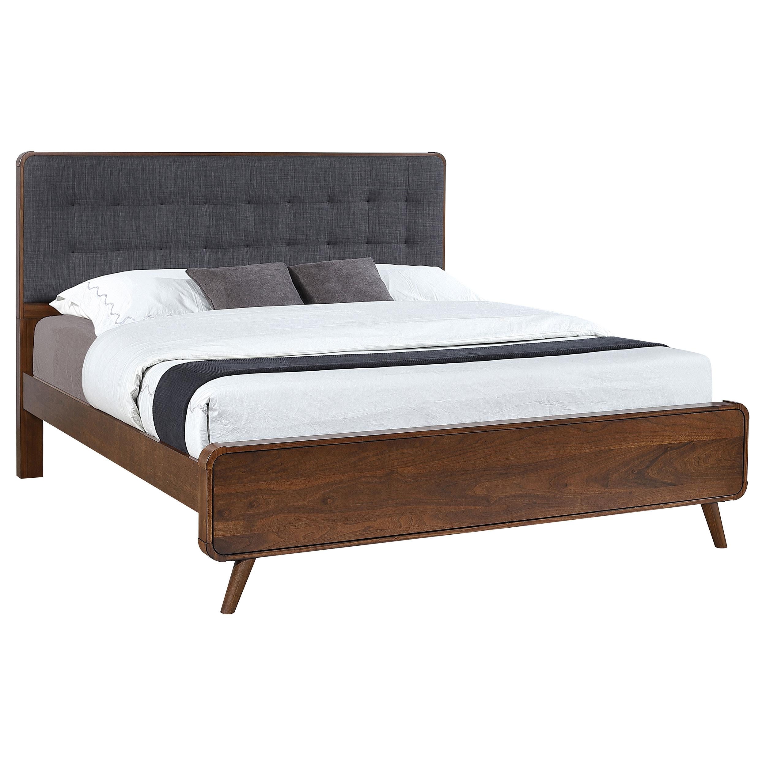 Coaster Robyn Eastern King Bed with Upholstered Headboard Dark