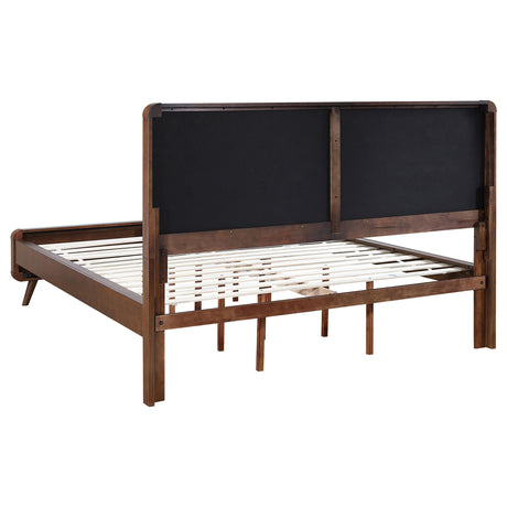 Robyn Dark Walnut Tufted Upholstered 4-Piece California King Bedroom Set from Coaster - Luna Furniture