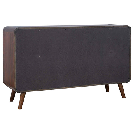 Robyn Dark Walnut Tufted Upholstered 4-Piece California King Bedroom Set from Coaster - Luna Furniture