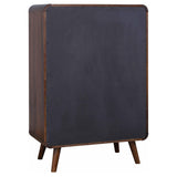 Robyn Dark Walnut Tufted Upholstered 4-Piece Queen Bedroom Set from Coaster - Luna Furniture