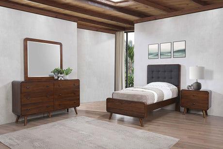 Robyn Dark Walnut 4-Piece Twin Bedroom Set from Coaster - Luna Furniture
