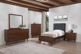 Robyn Dark Walnut 5-Piece Twin Bedroom Set from Coaster - Luna Furniture