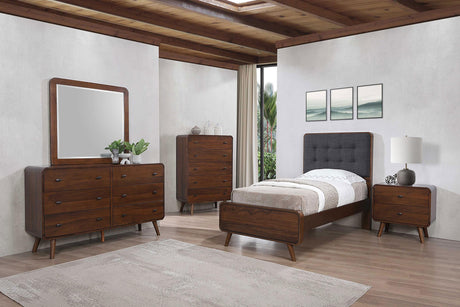 Robyn Dark Walnut 5-Piece Twin Bedroom Set from Coaster - Luna Furniture