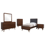 Robyn Dark Walnut 5-Piece Twin Bedroom Set from Coaster - Luna Furniture