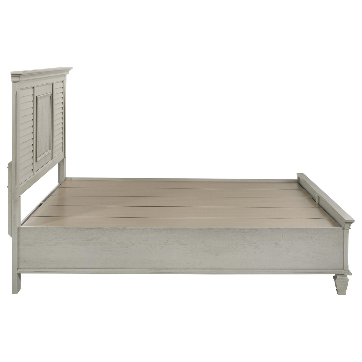 Franco Antique White Eastern King Storage Bed from Coaster - Luna Furniture