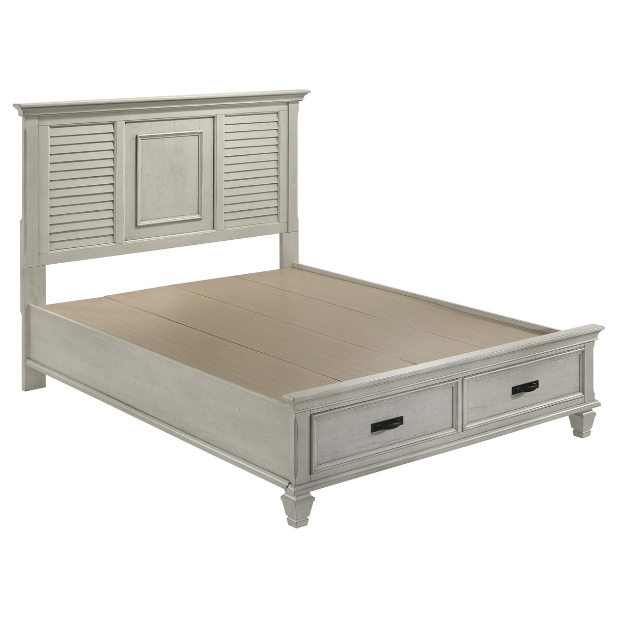 Franco Antique White 4-Piece Queen Storage Bedroom Set from Coaster - Luna Furniture