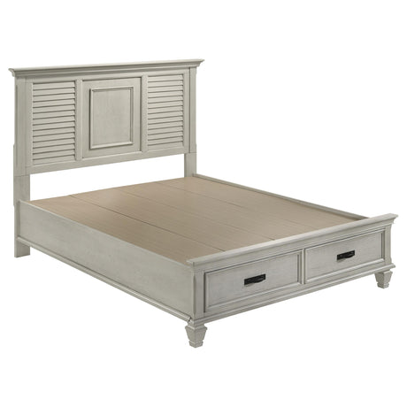 Franco Antique White 4-Piece Queen Storage Bedroom Set from Coaster - Luna Furniture