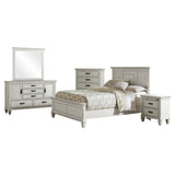 Franco Antique White 5-Piece Eastern King Storage Bedroom Set from Coaster - Luna Furniture
