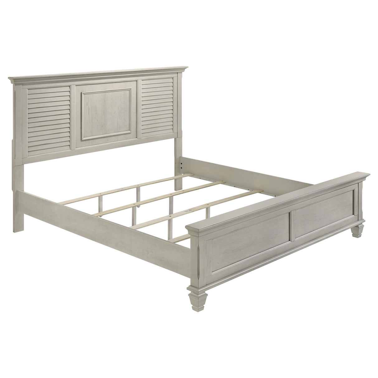 Franco Antique White 5-Piece Eastern King Storage Bedroom Set from Coaster - Luna Furniture