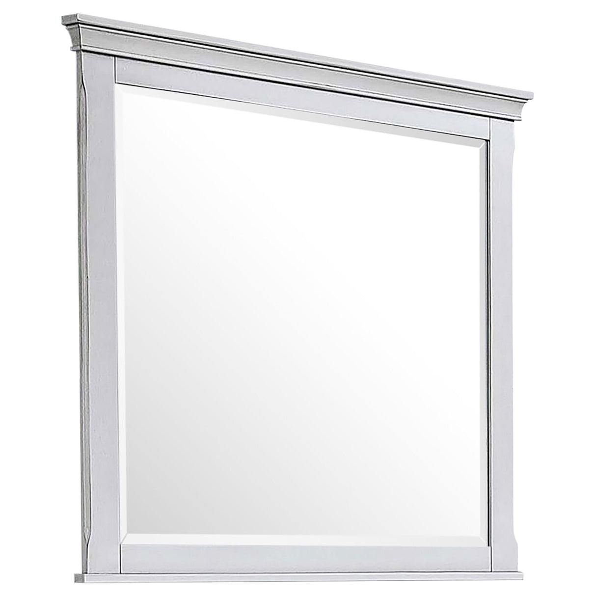 Franco Antique White Rectangular Mirror (Mirror Only) from Coaster - Luna Furniture