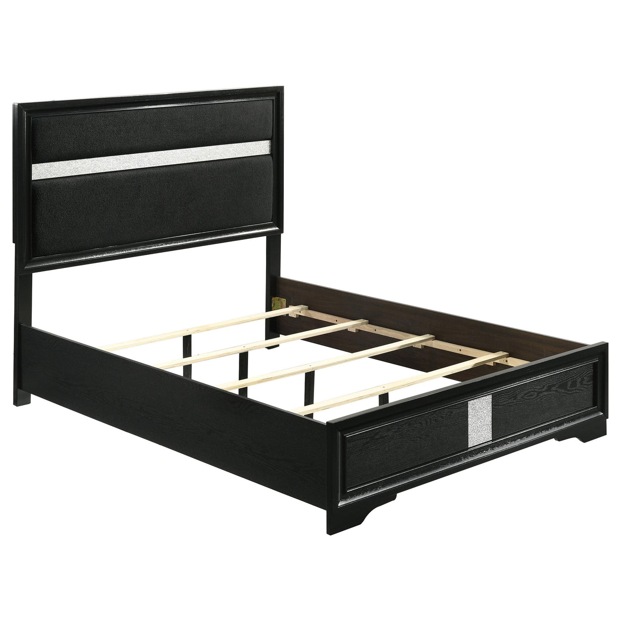 Miranda Black 4-Piece Full Bedroom Set from Coaster - Luna Furniture
