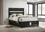 Miranda Black 55-inch Upholstered Full Panel Bed from Coaster - Luna Furniture