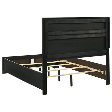 Miranda Black 55-inch Upholstered Full Panel Bed from Coaster - Luna Furniture