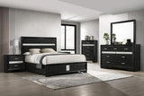 Miranda Black and White 5-piece Eastern King Bedroom Set from Coaster - Luna Furniture
