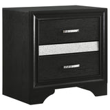 Miranda Black and White 5-piece Eastern King Bedroom Set from Coaster - Luna Furniture