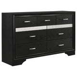 Miranda Black and White 5-piece Eastern King Bedroom Set from Coaster - Luna Furniture