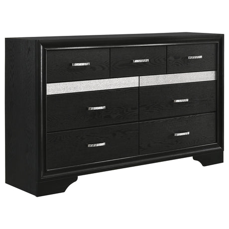 Miranda Black and White 5-piece Eastern King Bedroom Set from Coaster - Luna Furniture