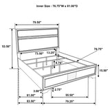 Miranda Black and White 5-piece Eastern King Bedroom Set from Coaster - Luna Furniture