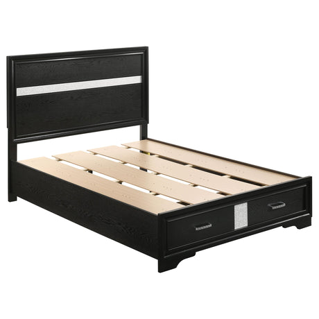 Miranda Black 4-Piece Full Storage Bedroom Set from Coaster - Luna Furniture