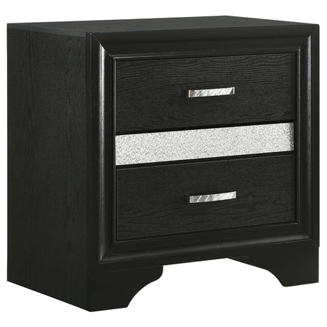 Miranda Black 4-Piece Twin Storage Bedroom Set from Coaster - Luna Furniture
