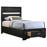 Miranda Black Twin Storage Bed from Coaster - Luna Furniture