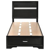Miranda Black Twin Storage Bed from Coaster - Luna Furniture