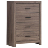 Brantford Barrel Oak 5-Piece Queen Storage Bedroom Set from Coaster - Luna Furniture
