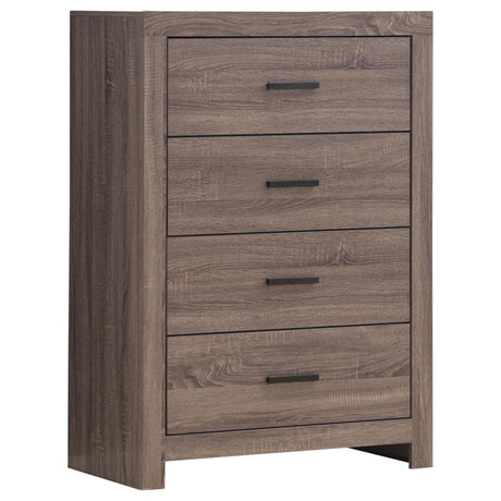Brantford Barrel Oak 5-Piece Queen Storage Bedroom Set from Coaster - Luna Furniture