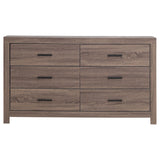 Brantford Barrel Oak 4-Piece Queen Panel Bedroom Set from Coaster - Luna Furniture