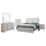 Brantford Coastal White 5-Piece Queen Panel Bedroom Set from Coaster - Luna Furniture