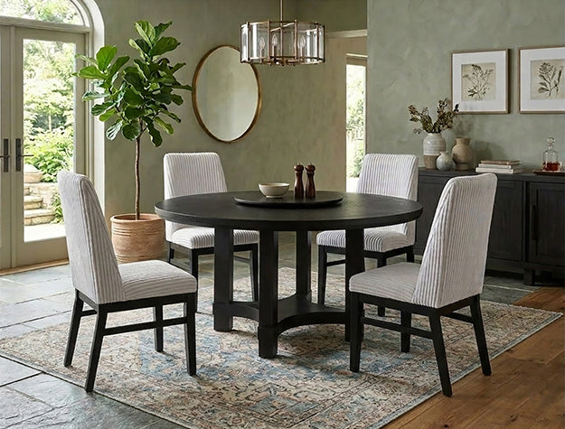 Hadley Black/White Dining Side Chair, Set of 2 from Crown Mark - Luna Furniture