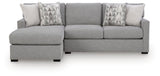 UrbanCrest Pewter 2-Piece Sectional with LAF Chaise from Ashley - Luna Furniture