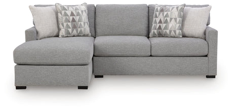 UrbanCrest Pewter 2-Piece Sectional with LAF Chaise from Ashley - Luna Furniture