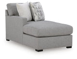 UrbanCrest Pewter Left-Arm Facing Corner Chaise from Ashley - Luna Furniture