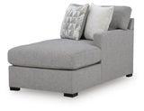 UrbanCrest Pewter Right-Arm Facing Corner Chaise from Ashley - Luna Furniture