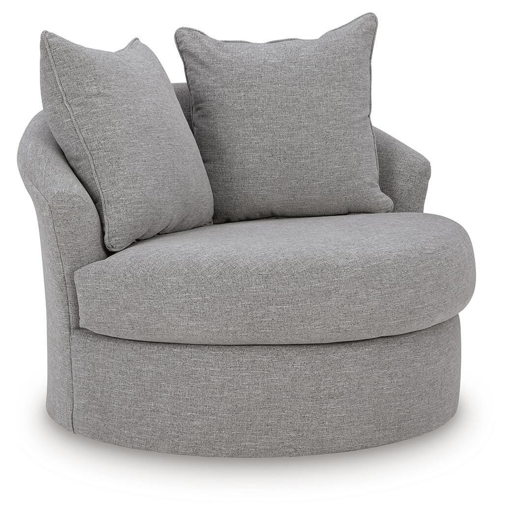 UrbanCrest Pewter Swivel Accent Chair from Ashley - Luna Furniture
