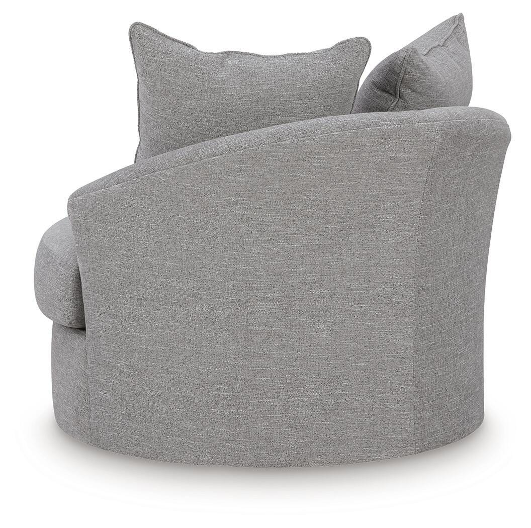 UrbanCrest Pewter Swivel Accent Chair from Ashley - Luna Furniture
