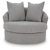 UrbanCrest Pewter Swivel Accent Chair from Ashley - Luna Furniture