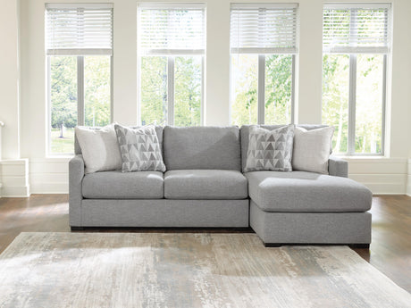 UrbanCrest Pewter 2-Piece Sectional with RAF Chaise from Ashley - Luna Furniture