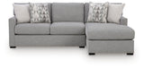 UrbanCrest Pewter 2-Piece Sectional with RAF Chaise from Ashley - Luna Furniture