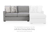 UrbanCrest Pewter Left-Arm Facing Sofa from Ashley - Luna Furniture