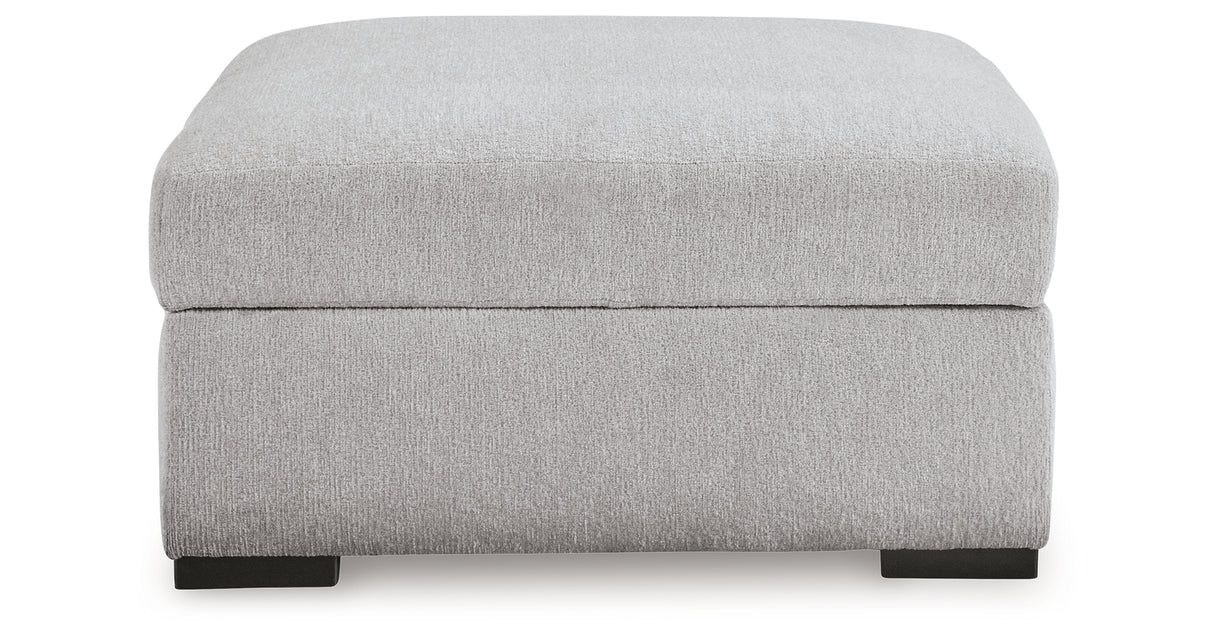 Gabyleigh Nickel Ottoman With Storage from Ashley Furniture - Luna Furniture